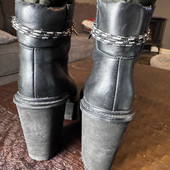 Shellys London Black Heeled Boots - Picture 7 of 8